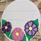 Impatiens Simple Floral Shelf Sitter Sign - Round Sign Making and DIY Kits - Beginner Cut File For Glowforge Lasers - Digital SVG File