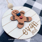 Holiday Icons Gingerbread Boy and Girl - Modern Farmhouse Mini Ornament Set - Personalizable Cut File For Glowforge - Digital SVG File