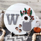 Rustic Farmhouse Sunflower Fall Foliage Shelf Sitter - Seasonal Sign Making and DIY Kits - Cut File For Glowforge Lasers - Digital SVG File