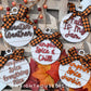 Autumn Pumpkin Lover Tree Ball Ornaments - Farmhouse Shiplap - Digital Files for Sign Making - SVG Cut File For Glowforge - Digital File