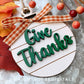 Thanksgiving Tree Ball Ornaments - Shiplap Farmhouse Style - Digital Files for Sign Making - SVG Cut File For Glowforge - Digital File