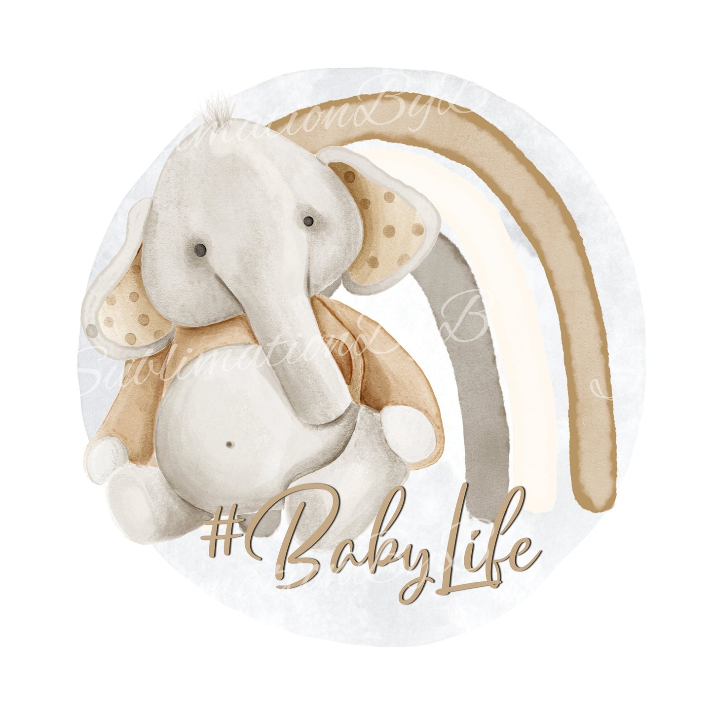 Baby Elephant Sublimation Design PNG, Rainbow toddler Sublimation Designs Downloads, Elephant Design for kids, Baby Announcement Sublimation