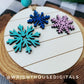 Winter Icons Snowflake Penguin Polar Bear - Modern Farmhouse Mini Ornament Set - Personalizable Cut File For Glowforge - Digital SVG File