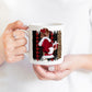 Girly Christmas Design PNG, CutePlaid mug Sublimation Downloads, Elegant tumbler design, Leopard mug PNG Sublimation File