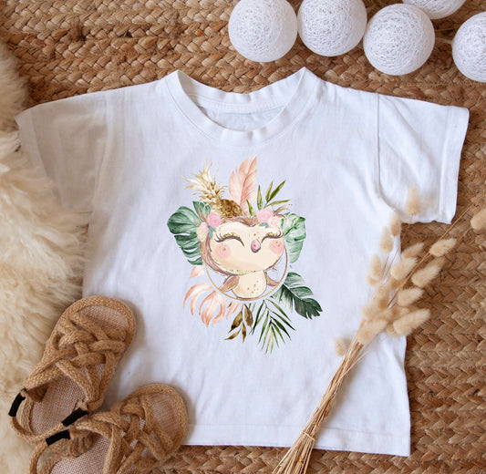 Blush Owl Sublimation Design PNG, Adorable toddler Sublimation Design Downloads, Owl Design for kids, Baby Announcement Sublimation