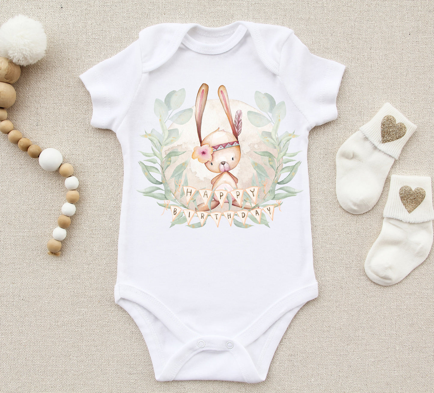 Cute Rabbit Birthday Sublimation Design PNG, Cool clipart Sublimation Designs Download,  inkluding Commercial License, Birthday design