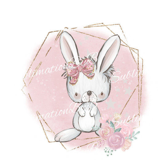 Easter Bunny Sublimation Design PNG, Greenery toddler Sublimation Design Downloads, Easter Rabbit Design for kids, Baby Sublimation design