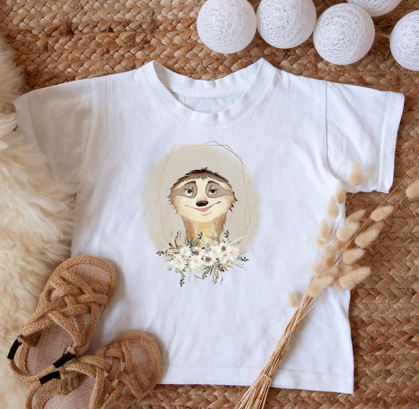 Cute Sloth Pampas Sublimation Design PNG, Cool Animal Sublimation Designs Download, Cutest Sloth Sublimation Design, Gender Neutral PNG