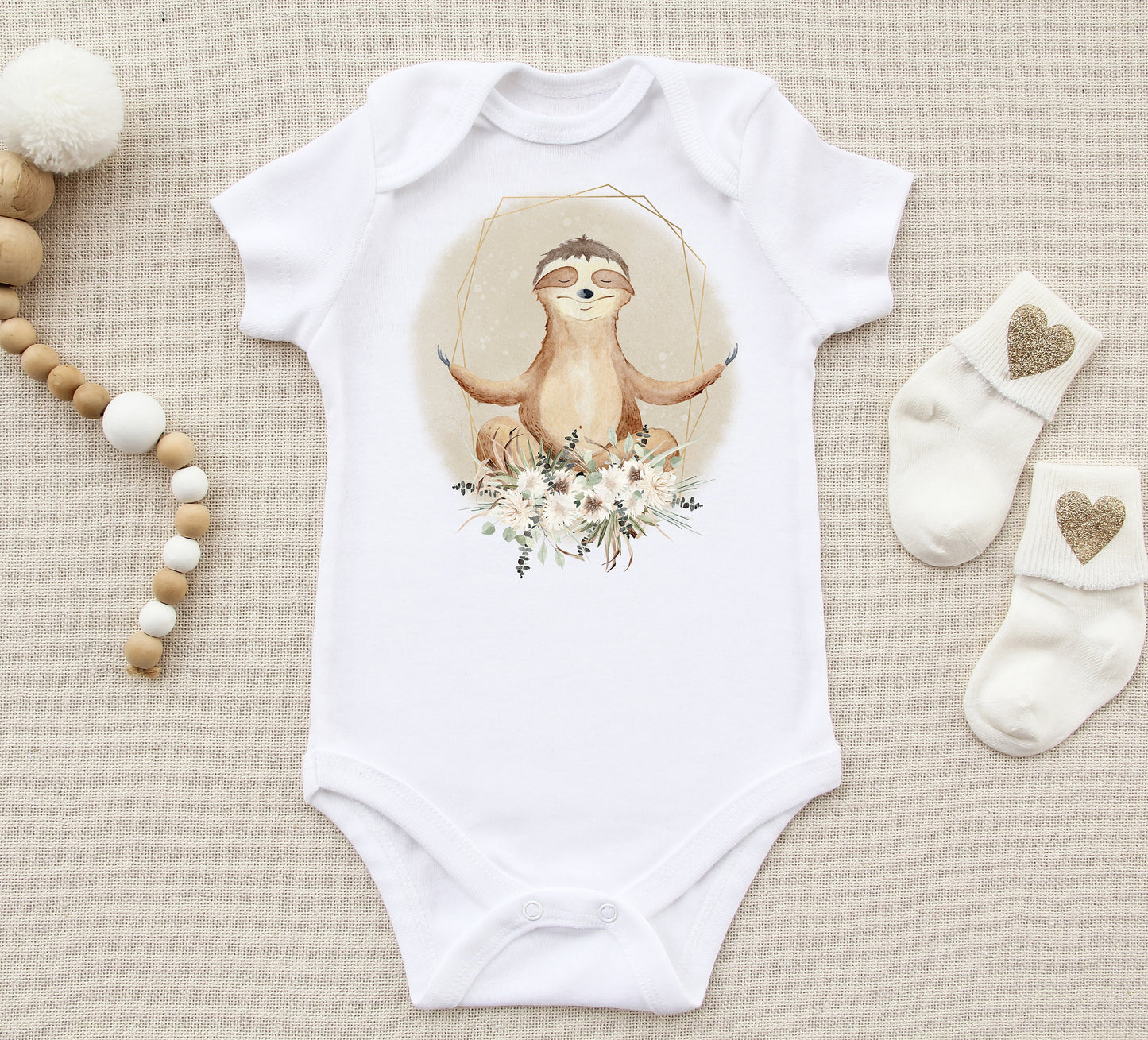 Cute Sloth Pampas Sublimation Design PNG, Cool Yoga Animal Sublimation Designs Download, Cutest Sloth Sublimation Design, Gender Neutral PNG