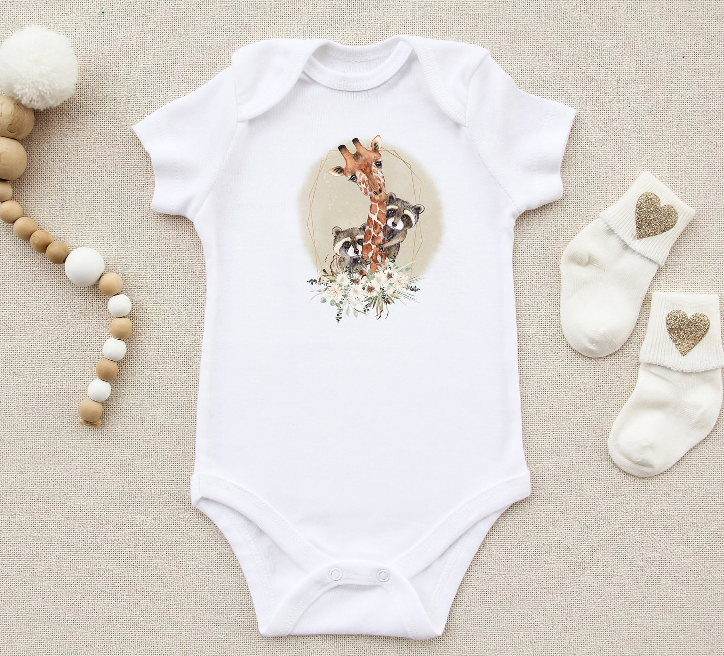 Little Giraffe and Raccoon Sublimation Design PNG, Raccoon toddler Sublimation Designs Download, Cutest Design for kids,PNG Sublimation File