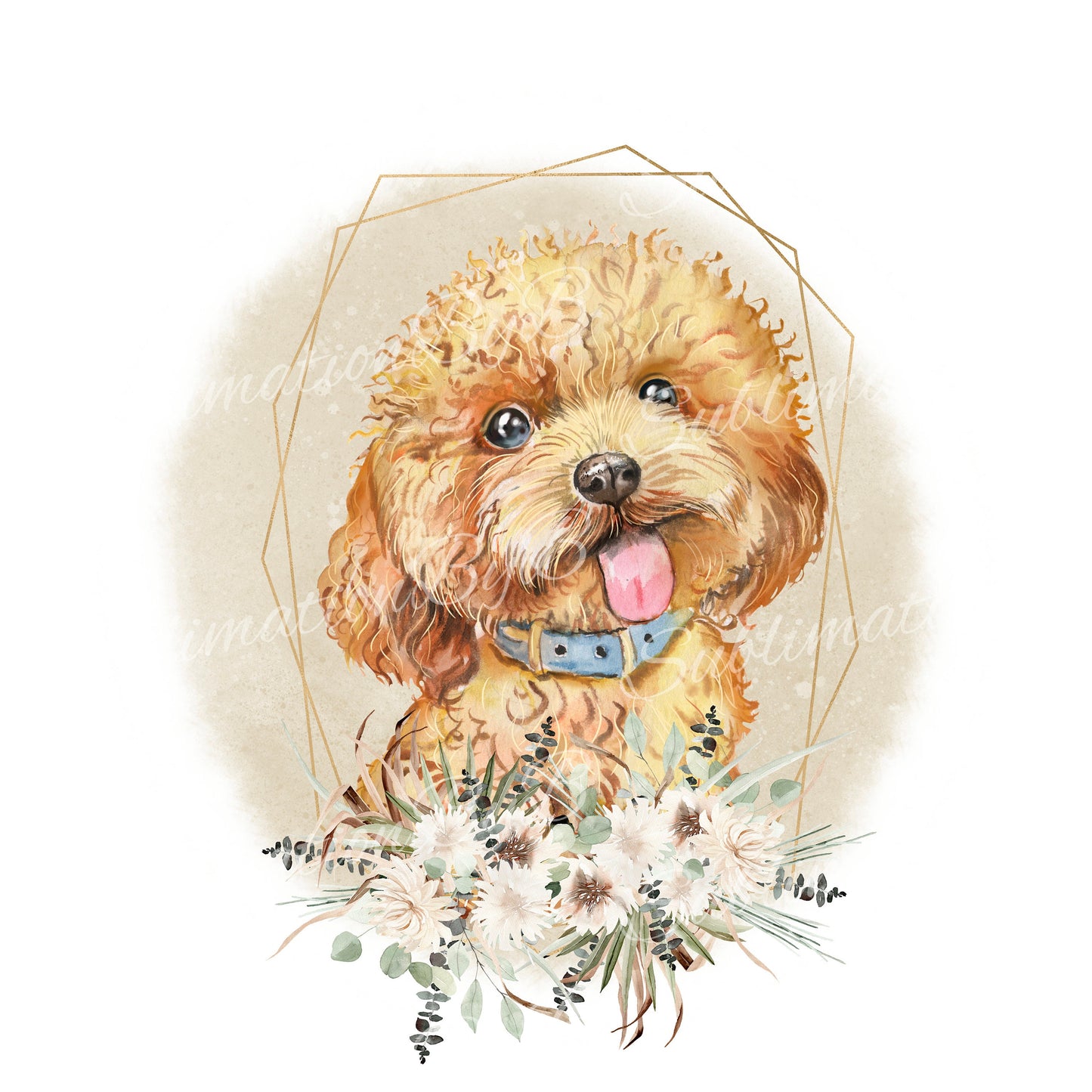 Cute Poodle Sublimation Design PNG, Adorable poodle Sublimation Designs Download, Cutest Dog Sublimation Design, Dog Clip art design