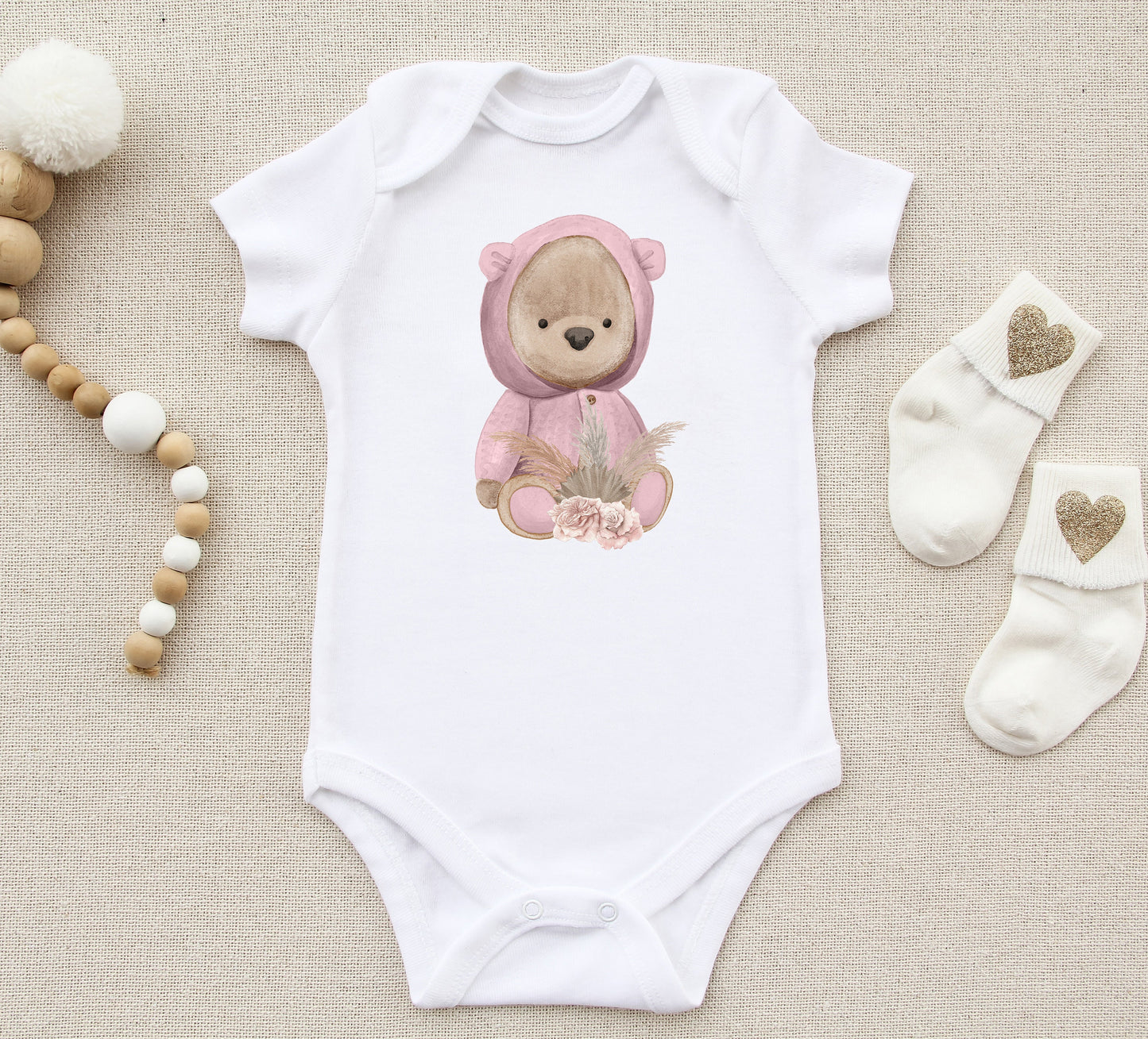 Baby Bear Sublimation Design PNG, Rainbow toddler Sublimation Designs Downloads, Teddy Bear Design for kids, Baby Announcement Sublimation