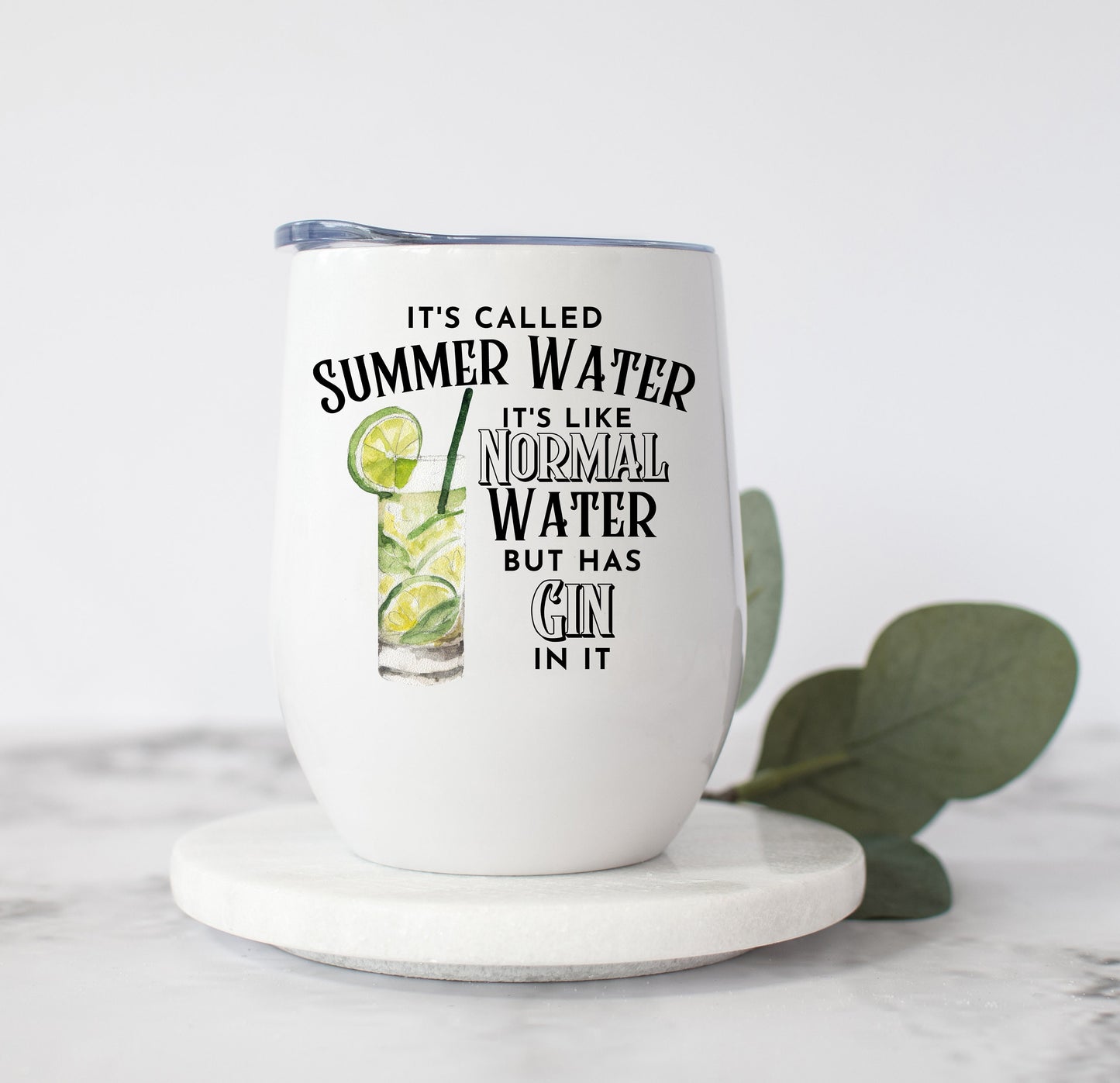Funny Summer Sublimation design, tumbler Design PNG, It's called Summer Water, Gin design, Drinks Sublimation Design