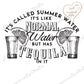 Funny Summer Tequila Sublimation design, tumbler Design PNG, It's called Summer Water, Tequila design, Drinks Sublimation Design