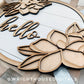 Southern Magnolia Overhanging Floral Sign Bundle - Seasonal Sign Making and DIY Kits - Cut File For Glowforge Lasers - Digital SVG File