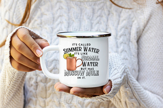 Funny Summer Sublimation design, tumbler Design PNG, It's called Summer Water, Moscow Mule design, Drinks Sublimation Design