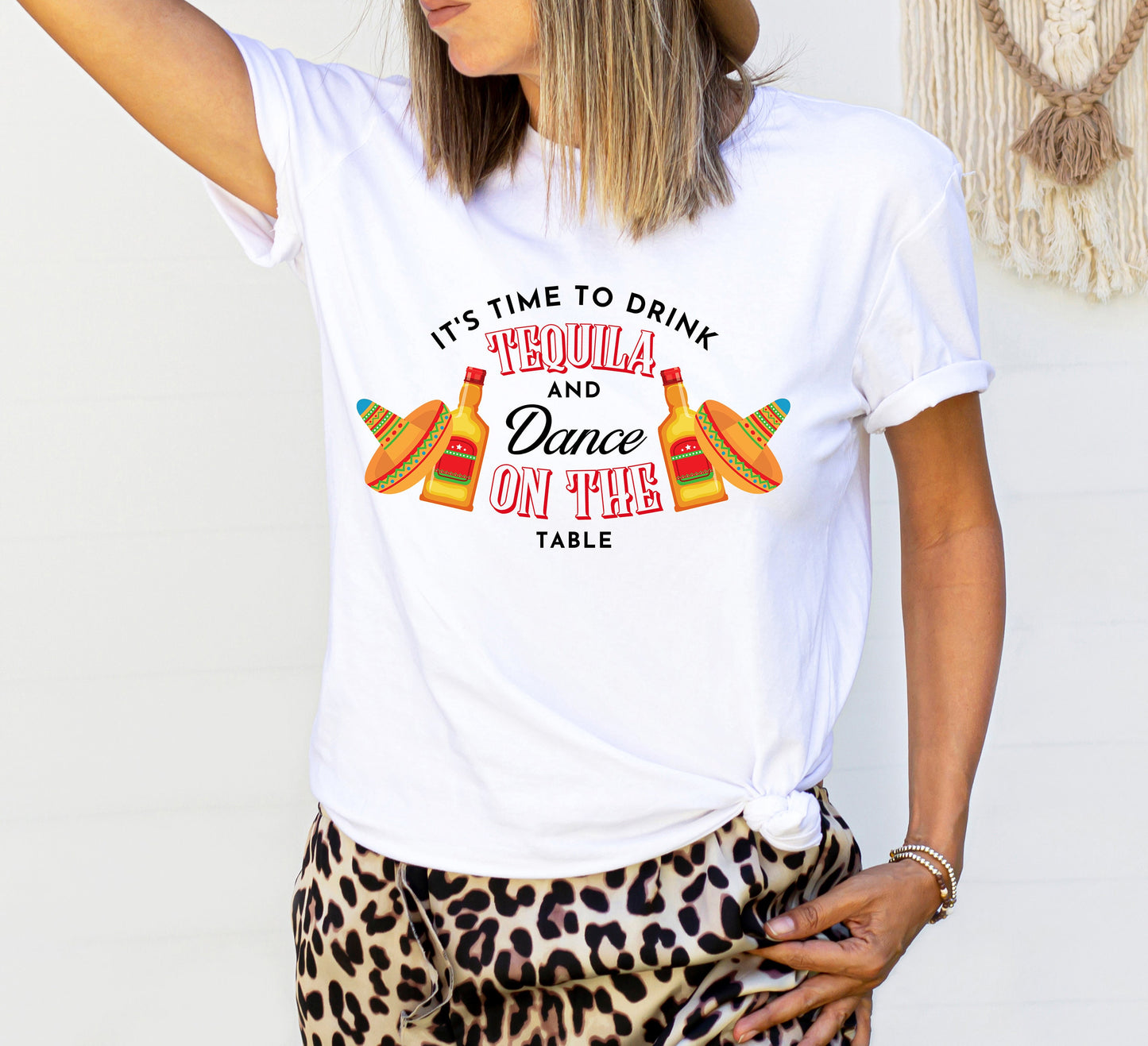 Funny Summer Tequila Sublimation design, tumbler Design PNG, Let's dance on the table, Tequila design, Drinks Sublimation Design