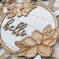 Southern Magnolia Overhanging Floral Sign Bundle - Seasonal Sign Making and DIY Kits - Cut File For Glowforge Lasers - Digital SVG File