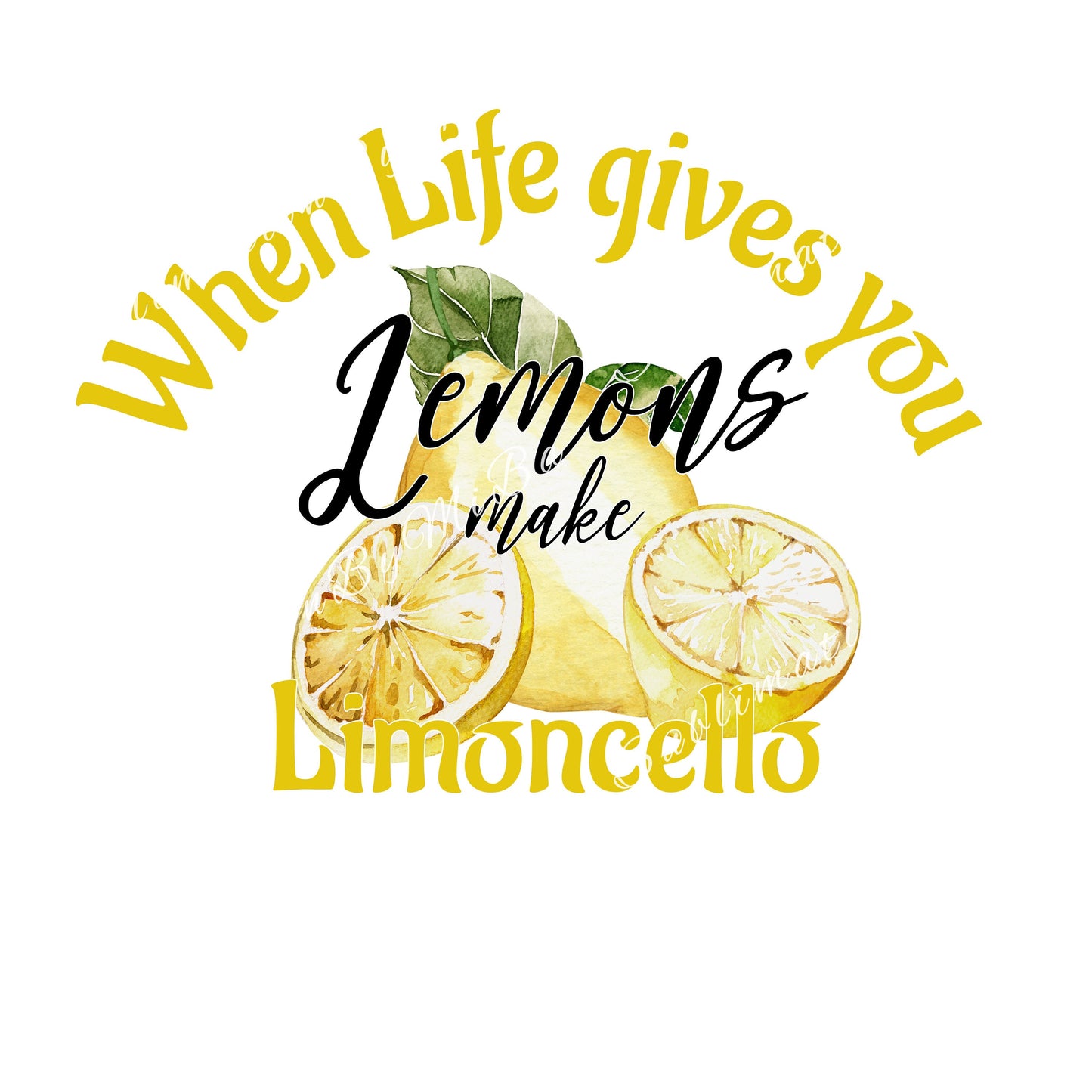 Funny Summer lemon Sublimation design, tumbler Design PNG, When life gives you lemon ad Limoncello, Drinks Sublimation Design
