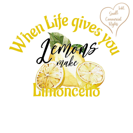 Lemon Summer tumbler Sublimation design, tumbler Design PNG, If life gives you lemon make limoncello, Drinks 20oz Sublimation Design