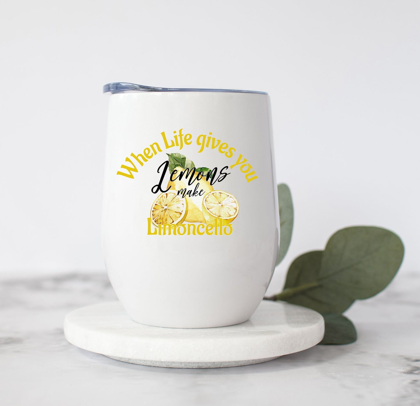 Lemon Summer tumbler Sublimation design, tumbler Design PNG, If life gives you lemon make limoncello, Drinks 20oz Sublimation Design