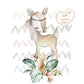 Woodland Deer Sublimation Design PNG, Pampas toddler Sublimation Design Downloads, Deer Design for kids,  inkluding Commercial License