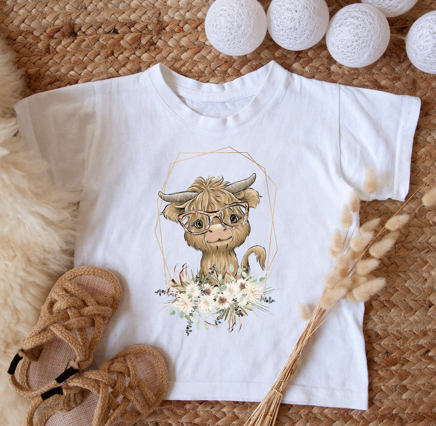 Heifer Sublimation Design PNG, Cutel Buffalo Sublimation Design Download, Highland Cow Sublimation Design, Gender Neutral PNG Design