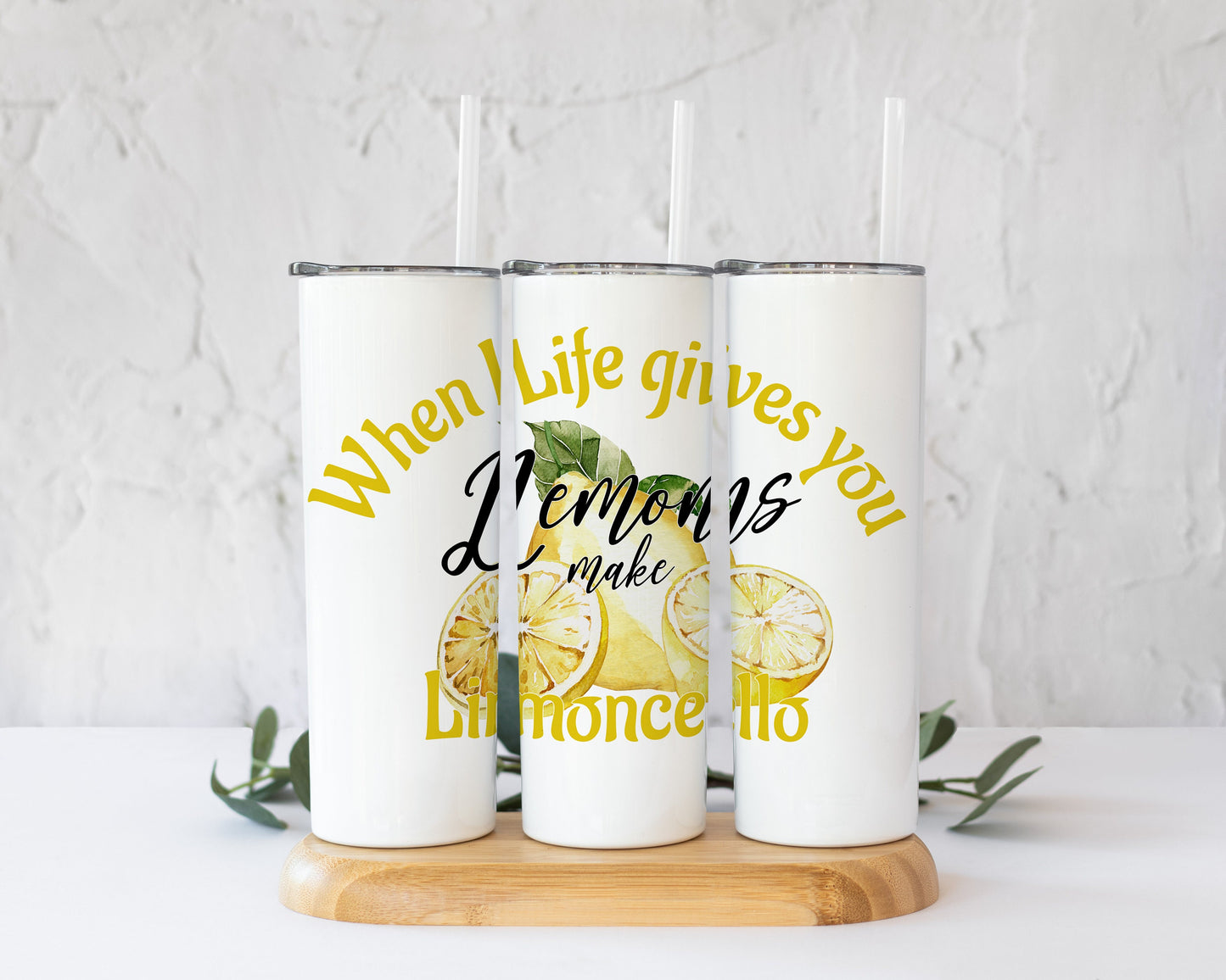 Lemon Summer tumbler Sublimation design, tumbler Design PNG, If life gives you lemon make limoncello, Drinks 20oz Sublimation Design