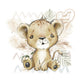 Cute Lion Birthday Sublimation Design PNG, Cool clipart Sublimation Designs Download, Cutest Lion Sublimation, Kids Sublimation Design
