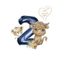 Cute Two Wild Birthday Sublimation Design PNG, Cool clipart Sublimation Designs Download, Cutest African Animal Sublimation Design