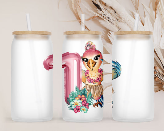 Cute Tropical First Birthday Sublimation Design PNG, Cool clipart Sublimation Designs Download, Cutest Aloha Parrot Sublimation Design