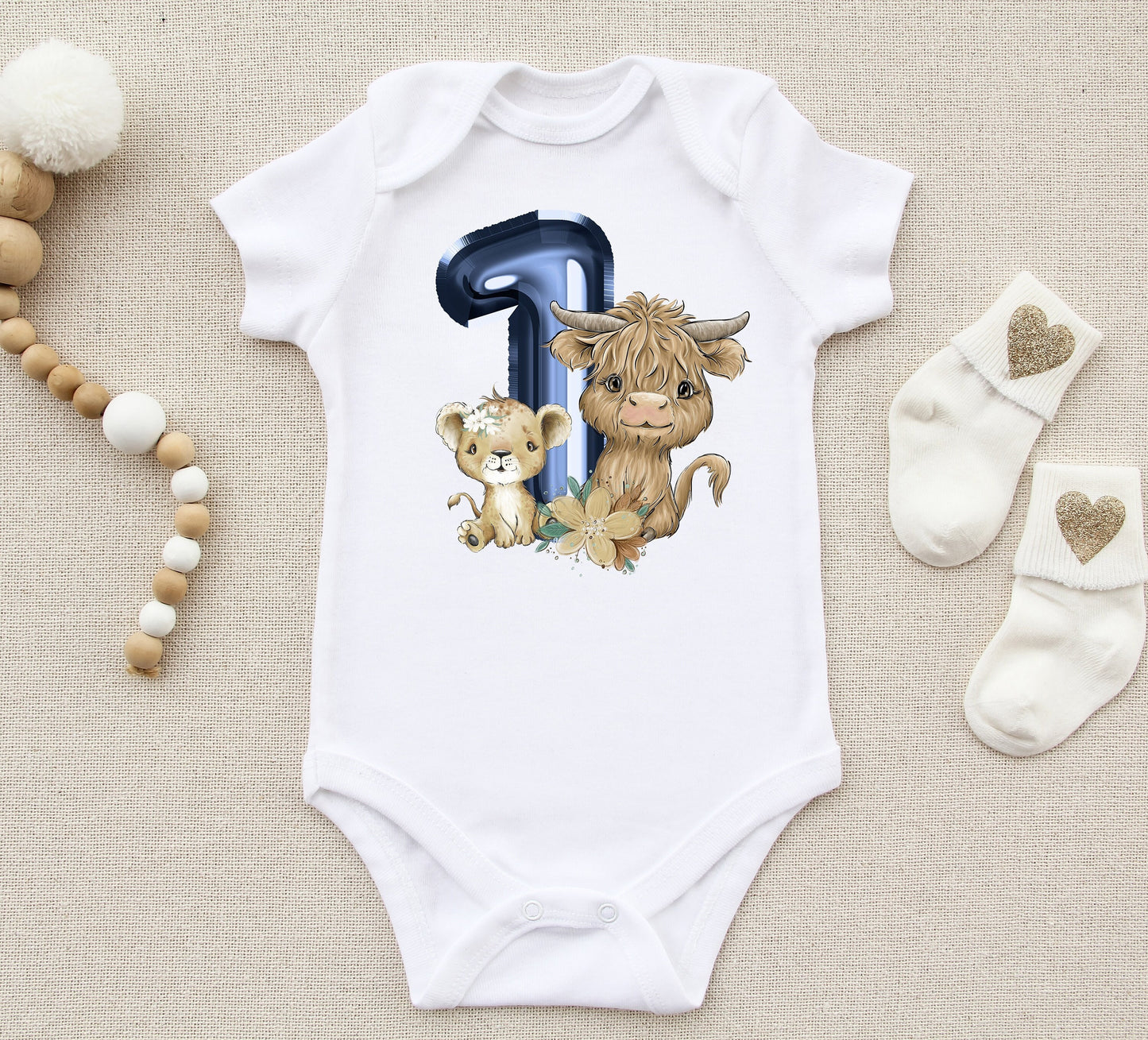 Cute African Animal Sublimation Design PNG, First Birthday Animal Sublimation Designs Download, Adorable Sublimation Design, Wild One Design