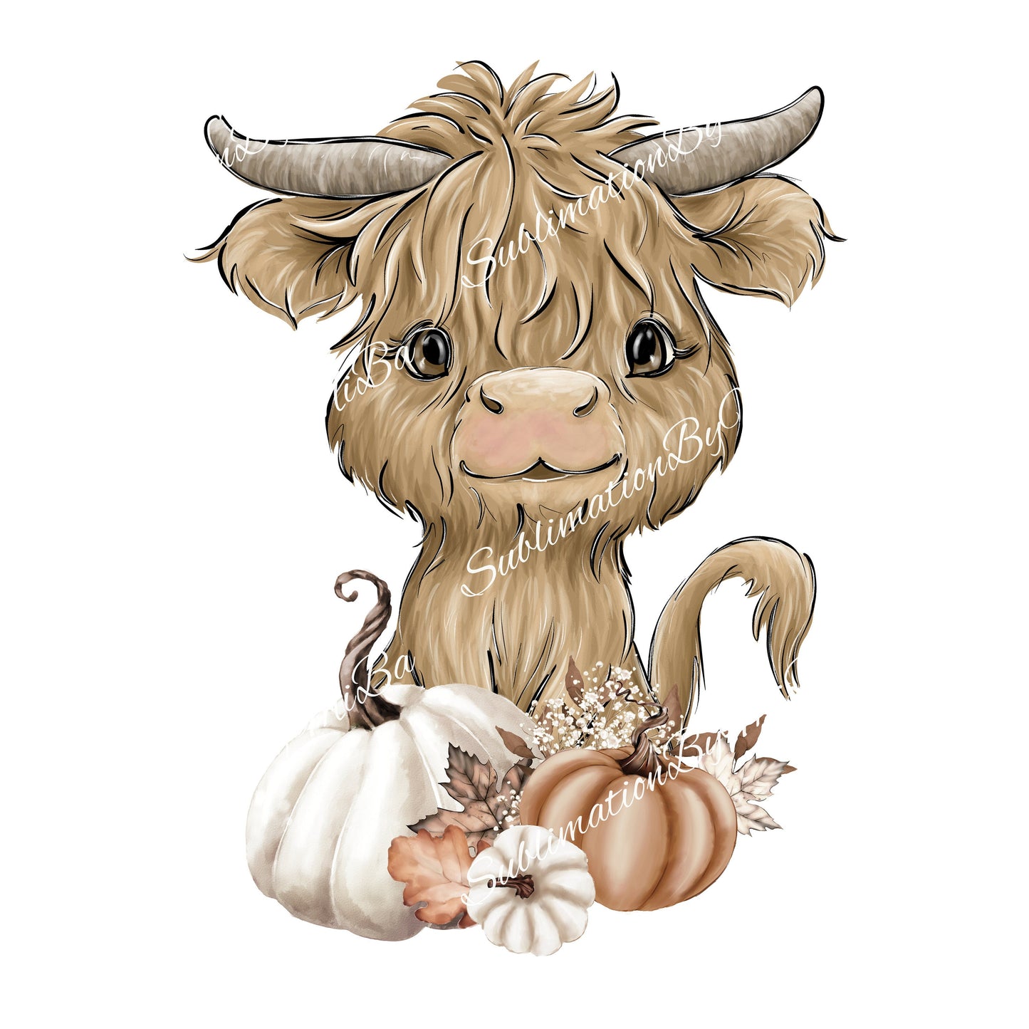 Fall Buffalo Sublimation Design PNG, Pumpkin Animal Sublimation Designs Download, Automn Buffalo Sublimation Design, Cutest Pumkin Buffalo