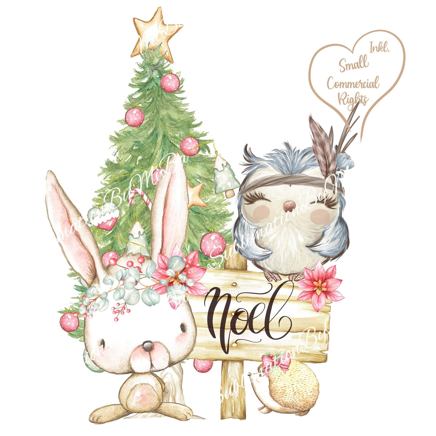 Woodland Christmas Kids Design, Sublimation Designs Downloads, Christmas Woodland animals Holiday Sublimation Design, Forest Christmas PNG