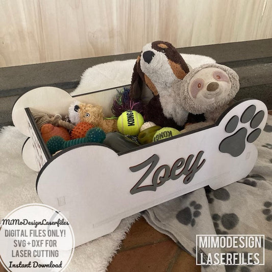 Big Dog Bone toy box for toys, blankets, leashes, accessory, decoration, food and storage crate