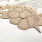 Farmhouse Spring Magnolia Door Hanger Floral Round - Seasonal Sign Making and DIY Kits - Cut File For Glowforge Lasers - Digital SVG File