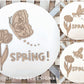 Spring Tulip Butterfly Bumble Bee Dragonfly Door Hanger - Floral Sign Making and DIY Kits - Cut File For Glowforge Laser - Digital SVG File