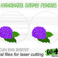 Hydrangea Simple Floral Shelf Sitter Sign - Round Sign Making and DIY Kits - Beginner Cut File For Glowforge Lasers - Digital SVG File