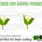 Calla Lily Simple Floral Shelf Sitter Sign - Round Sign Making and DIY Kits - Beginner Cut File For Glowforge Lasers - Digital SVG File