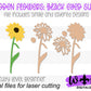 Black Eyed Susan Wood Laser Cut Flower - Simple Diy Florals For Bouquets - Files for Sign Making - SVG Cut File For Glowforge - Digital File