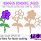 Violet Wooden Laser Cut Flowers - Simple Diy Florals For Bouquets - Files for Sign Making - SVG Cut File For Glowforge - Digital File