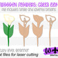 Calla Lily Wooden Laser Cut Flowers - Simple Diy Florals For Bouquets - Files for Sign Making - SVG Cut File For Glowforge - Digital File