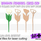 Calla Lily Wooden Laser Cut Flowers - Simple Diy Florals For Bouquets - Files for Sign Making - SVG Cut File For Glowforge - Digital File