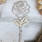 Rose Two Wooden Laser Cut Flowers - Simple Diy Florals For Bouquets - Files for Sign Making - SVG Cut File For Glowforge - Digital File