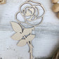 Rose Wooden Laser Cut Flowers - Simple Diy Florals For Bouquets - Files for Sign Making - SVG Cut File For Glowforge - Digital File