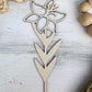 Stargazer Lily Wooden Laser Cut Flower - Simple Diy Florals For Bouquets - Files for Sign Making - SVG Cut File For Glowforge - Digital File