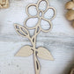 Violet Wooden Laser Cut Flowers - Simple Diy Florals For Bouquets - Files for Sign Making - SVG Cut File For Glowforge - Digital File