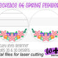 A Necklace of Spring Flowers Round Door Hanger - Spring Floral Sign Making and DIY Kits - Cut File For Glowforge Laser - Digital SVG File