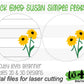 Black Eyed Susan Simple Floral Shelf Sitter - Round Sign Making and DIY Kits - Beginner Cut File For Glowforge Lasers - Digital SVG File