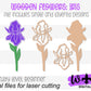 Iris Wooden Laser Cut Flowers - Simple Diy Florals For Bouquets - Files for Sign Making - SVG Cut File For Glowforge - Digital File